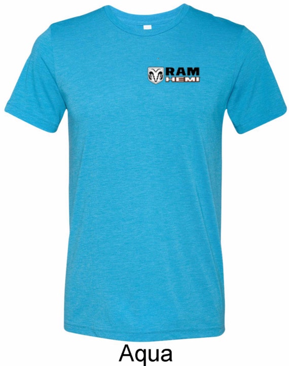 Men's Dodge Shirt Hemi Pocket Print Tri Blend Crewneck Tee