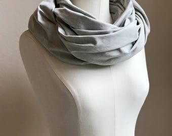UPF 50 Infinity Scarf / Nursing Cover with UVA & UVB sun protection / Lightweight Stretch Infinity Scarf / Heather Gray Scarf / Erica
