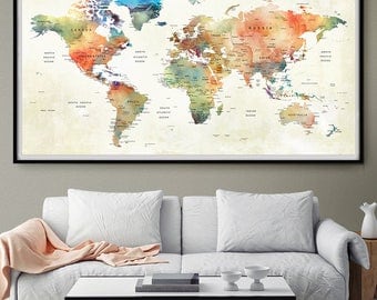 World Map Wall Art decorative push pins map push pins world map push pin push World Map Wall Art decorative push pins map push pins world map push pin push