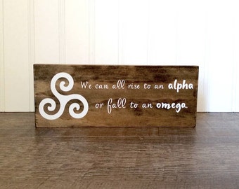 Teen Wolf Triskele Wood Sign