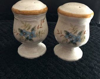 Stoneware Mikasa Japan "Day Dream" Salt & Pepper Shakers 80's