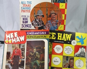 Vintage Hee Haw Television Show Magazines- Lot Of 3-1970's