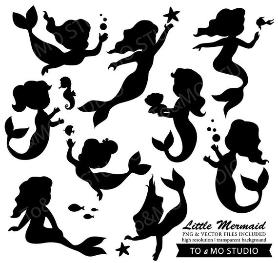 Download Little Mermaid Clip Art & Vectors Invitation Crafting Baby
