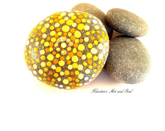 Mandala - Treasured Rocks with original acrylic painting