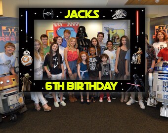 Star Wars Photo Booth Frame | Star Wars Printable Birthday Frame | Star Wars Photo Booth Props | Star Wars Party Frame | Instagram Frame
