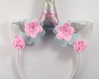 Rainbow Unicorn Horn Headband - Unicorn Photo Prop