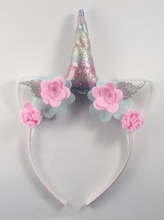 Rainbow Unicorn Horn Headband Unicorn Photo Prop