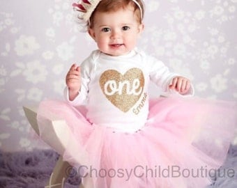 First Birthday Onesie, 1st Birthday Outfit, 1st Birthday Girl, First Birthday, Birthday Onesie, Birthday Crown, Pink Tutu, Personalized 1st