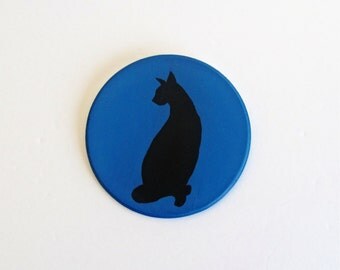 Cat Silhouette, Wood Black Cat, Hanging Black Cat, Black Cat, Wooden Cat, Hanging Cat Sign, Black Cat Decor, Black Cat Art, Black Wood Cat