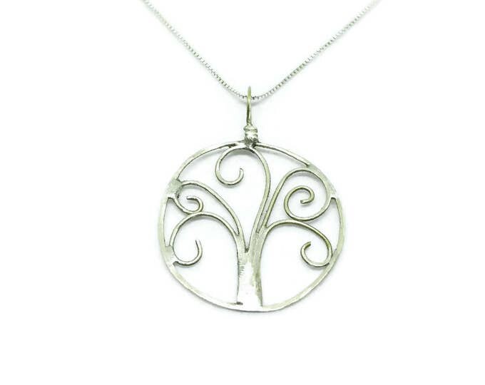 Sterling Silver Tree of Life Pendant, Family Tree Necklace, Mothers Day Gift Idea, Gift for Her, Unique Birthday Gift