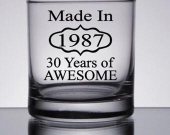 30th Birthday For Him, 30th Birthday for Her, 30th Birthday Gift, Dirty 30 Gift, Made in 1987, 30th Birthday Gift Ideas, Men's Dirty 30