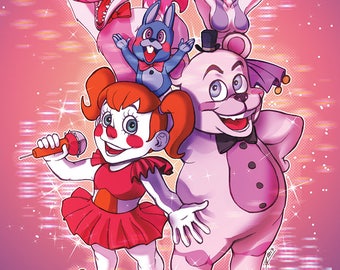 FNAF Sister Location Print: Let The Show Begin