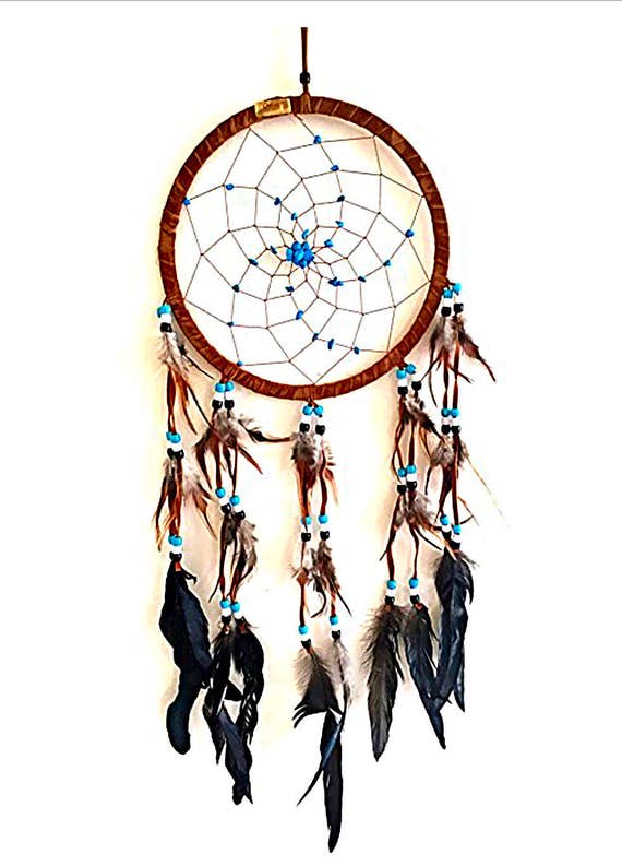 Traditional dream catcher four colors logo