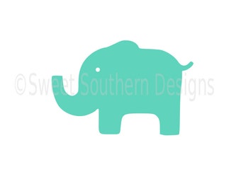 Baby elephant SVG instant download design for cricut or silhouette
