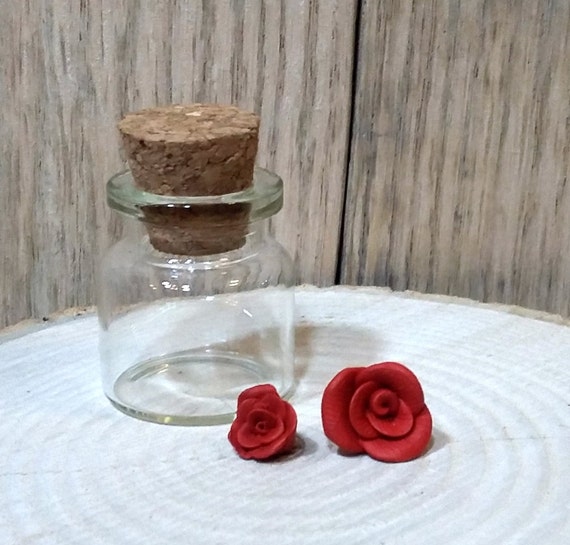 Items similar to Mini Roses , Miniature Roses , Glass Jar , Rose Decoration , Miniature Rose