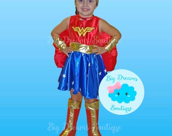 Girls Wonder Woman Costume, Wonder Woman Dress