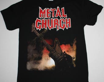 T-shirt Metal Church & Overkill - Noir - 100% Coton - Tailles S à 3XL - Neuf Avec étiquette