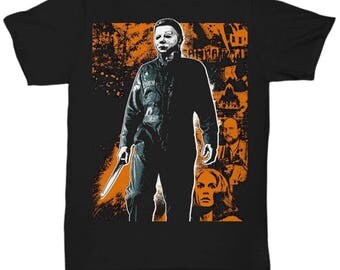 HALLOWEEN MICHAEL MYERS John Carpenter Classic Horror Movie shirt Tee T-shirt S - 5XL Black 1