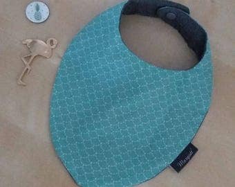 Mint green bandana bib