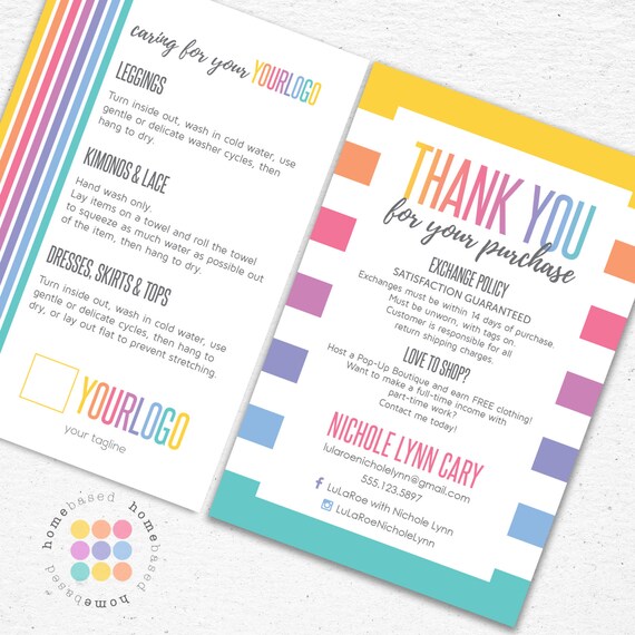 Thank You Care Card Postcard designed for Consultants 4x6