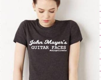 Custom John Mayer Guitar Faces Shirt