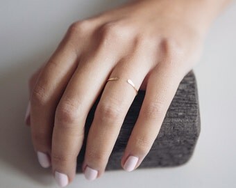 Open Ring | Minimalist | 14K Gold Filled | Stacking Ring | Boho | Adjustable Ring | Gift For Her