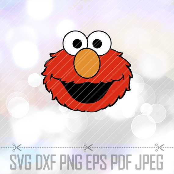 Download LAYERED SVG Elmo Sesame Street Monsters DXF Eps Cut File