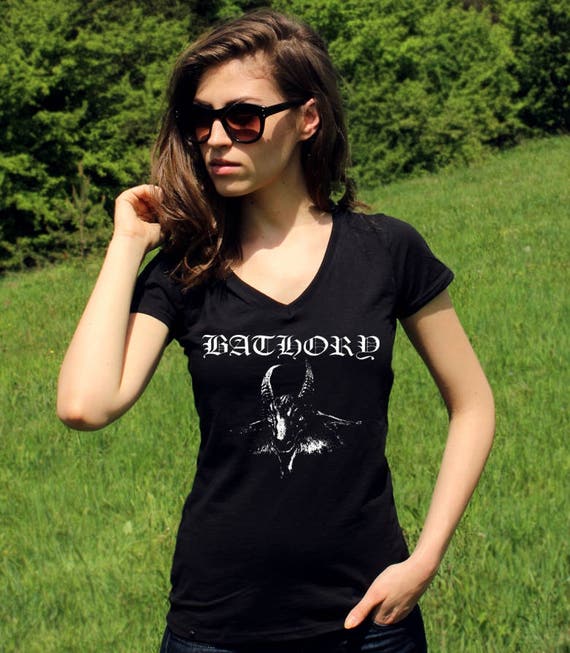 Bathory Shirt Bathory TShirts Shirt Lady Black Metal T shirt