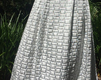 Silver and White Skirt