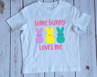 Items similar to Custom monogram vinyl Easter Peep Shirt, Personalized ...