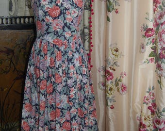 Vintage Laura Ashley floral dress 10