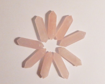 Rose Quartz Pendant, Rose Quartz Point, Crystal Pendant, Crystal Point, Healing Crystal, Double Terminated, Rose Quartz, Loose Gemstones