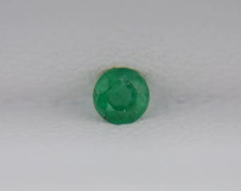 0.09ct Natural Emerald Ø2.8 mm Round Cut from Colombia Loose Emerald Ring Pendant Loose Gemstone for Jewelry 100% Natural