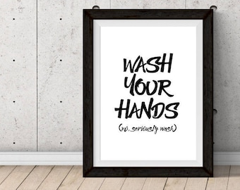 PRINTABLE: Wash Your Hands