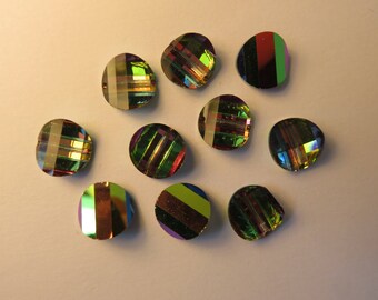 12 x art 5107 R or L col VITRAIL MEDIUM II - pagoda - 10 mm