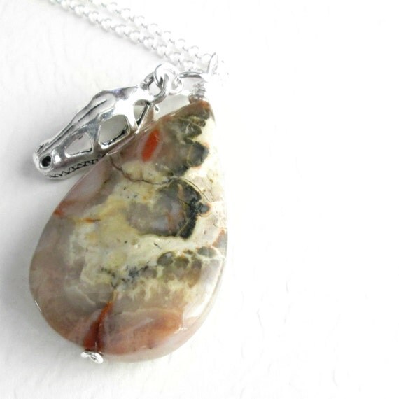 Necklace Coprolite Fossil Dinosaur Dung Jewelry by cindylouwho2