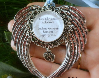 Memorial Baby / Miscarriage Ornament "First Chritmas in Heaven"