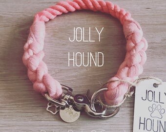 Rope Dog Collar / 12mm ombre collar / dog cotton rope collar / dog collar / 2 color