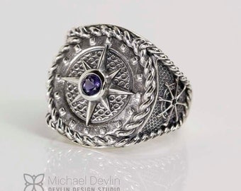 Nautical compass ring
