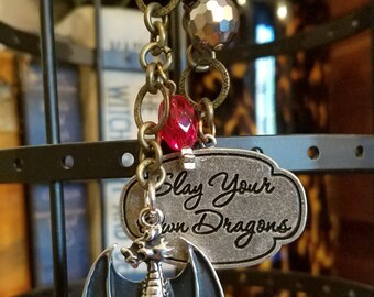 Slay Your Own Dragons Roach Clip Shiny Beads Game of Thrones