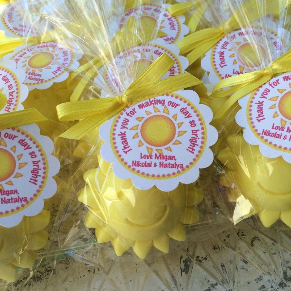 25 SUN SOAPS Favors Sunshine party Summer Birthday Party