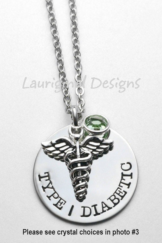 Medical Alert necklace Hand stamped medical necklace