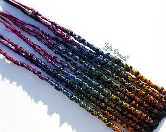 Black Rainbow Synthetic Dread Accent Kit - 10 SE's