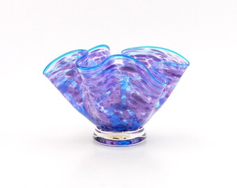 Purple Blown Glass Bowl - Art Glass Bowl