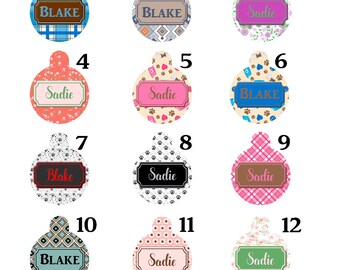 Custom Pet Id Tag - Dog ID Tag - Pet ID Tag - Round Pet Tag - Pet Name Tag - Cat ID Tag - Personalized Pet Tag - Custom Pet Tag