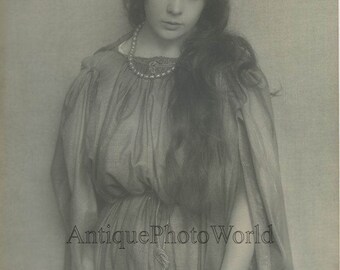 Mary Mayer as Magdalena Passion Play Oberammergau antique art photo