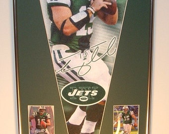NY Jets Tim Tebow Pennant & Cards...Custom Framed!!!