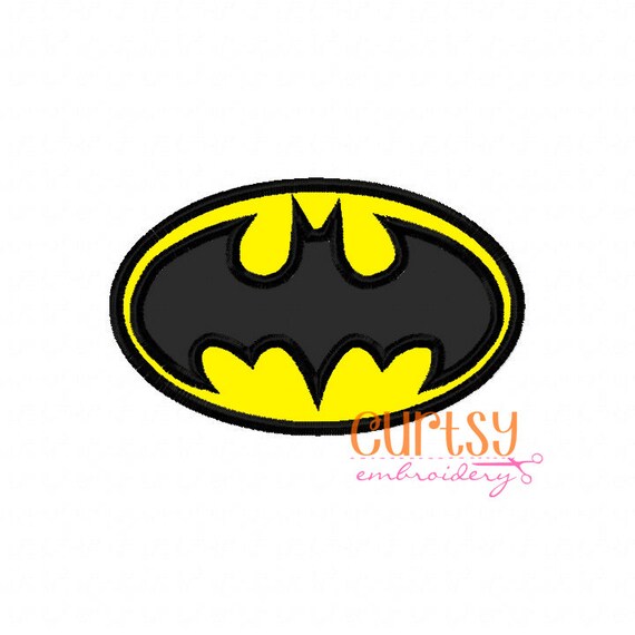 Batman Embroidery Design Batman Applique by CurtsyEmbroidery