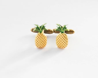 Pineapple Accessories pineapple cufflinks | etsy Pineapple Accessories pineapple cufflinks | etsy