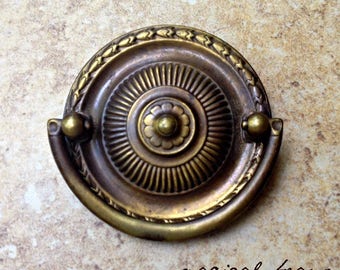 Round Hepplewhite Dresser Pulls Rustic Home Decor Rustic Country Decor Furniture Pulls Big Round Dresser Pulls Vintage Brass Drawer Pulls